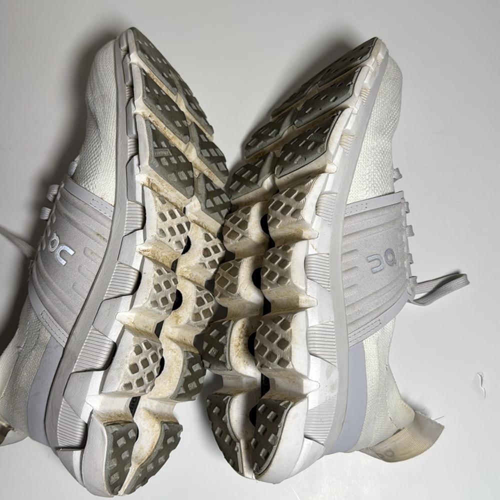 On Cloudswift 3 Womens 6.5 Shoes White Gray Sneaker Running Athletic Swiss - Picture 5 of 7